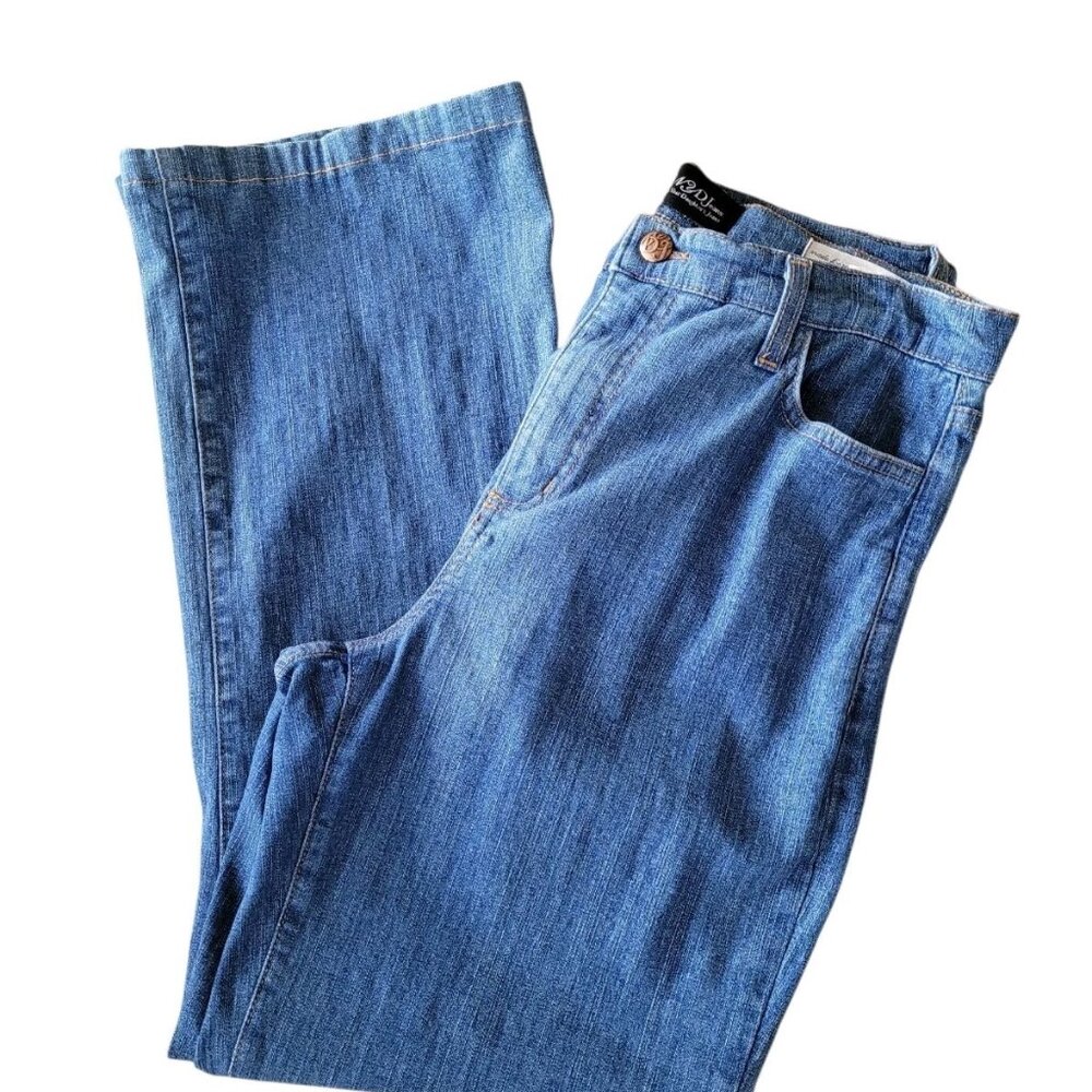 NYDJ Women Jeans Regular Size 6 Blue Straight Stretch Denim USA‎ Tummy Panel